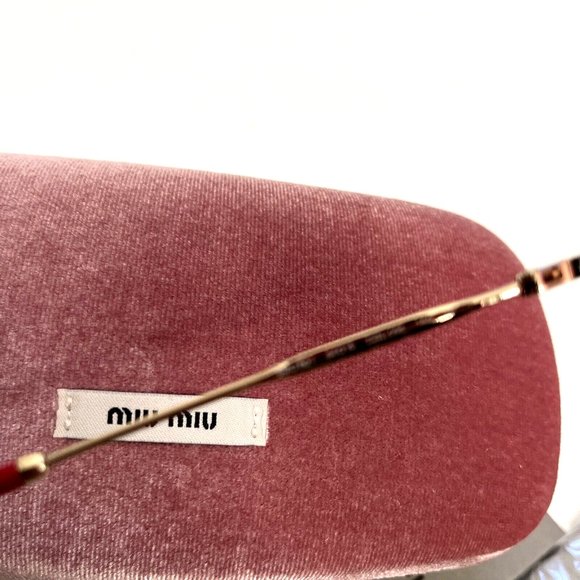New in Case Original $500 MIU MIU Evolution Rhinestone Rimless Round Sunglasses main image 10